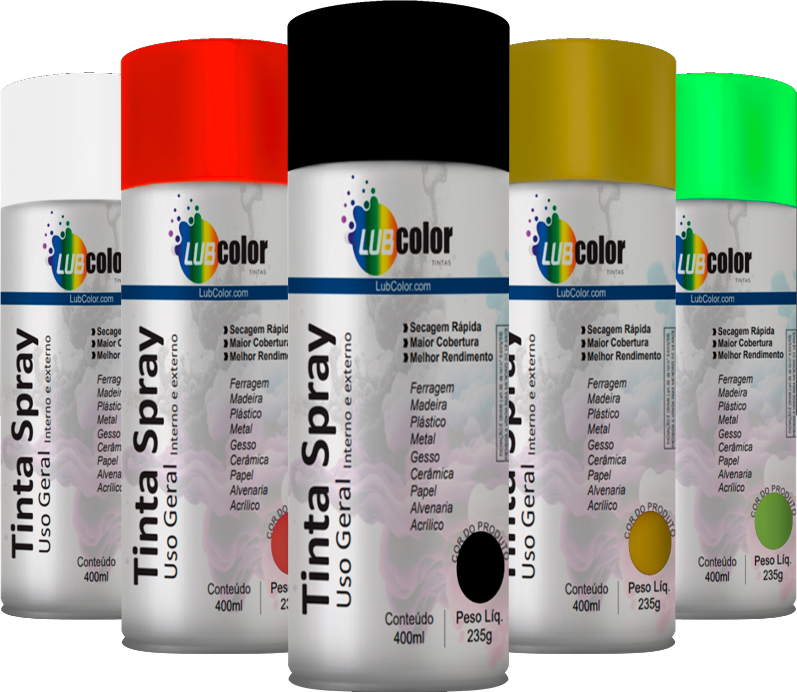 Ferramentas - TINTAS-SPRAY Lubcolor | Tintas em Spray